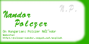 nandor polczer business card